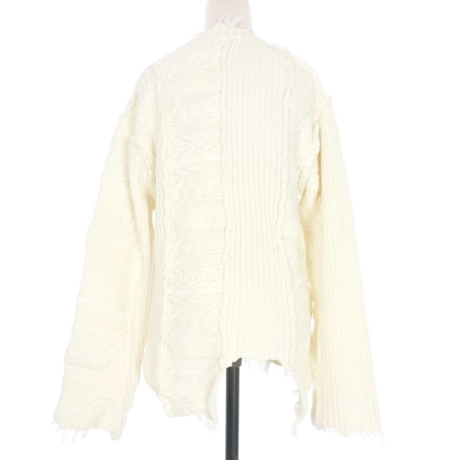 パーバーズ PERVERZE Wave Stripe Crash Knit ダメージ加工 ニット  