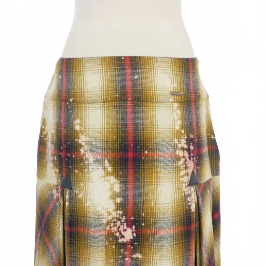 DSQUARED2 未使用品 ディースクエアード 22AW ロングチェックスカート