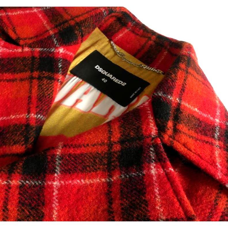 DSQUARED2 ディースクエアード 22AW チェック柄 ダブルブレスト P 