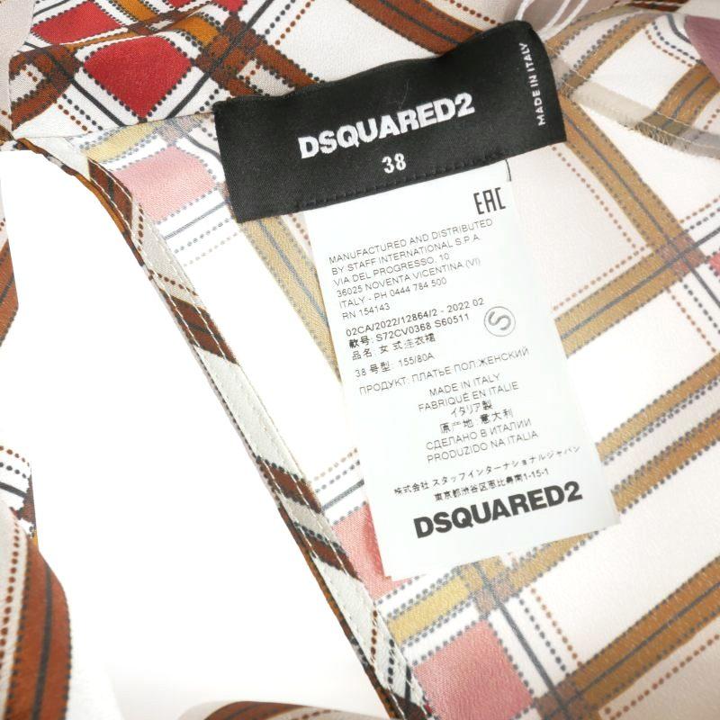 DSQUARED2 ディースクエアード 22AW バックオープン チェック柄