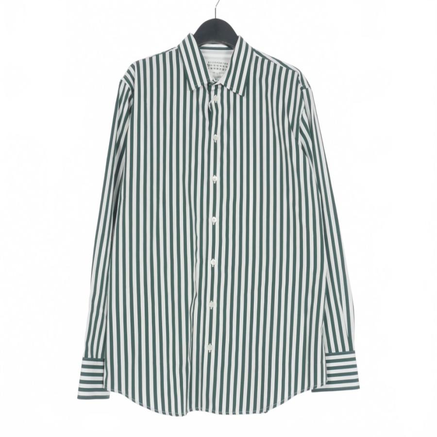 未使用品 メゾンマルジェラ Maison Margiela 21AW ストライプシャツ 
