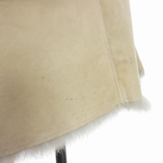 サベナ Sabena ラビットファーコート ジャケット 毛皮 ベージュ/グレー  