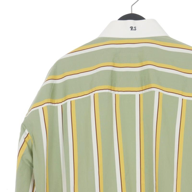 ラフシモンズ RAF SIMONS 22SS オーバーサイズ ストライプシャツ 長袖 