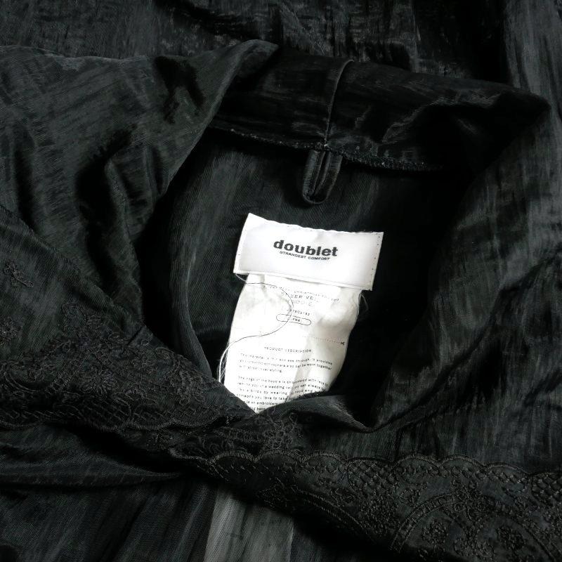 ダブレット doublet SHEER VEIL HOODIE シアーベールフーディ パーカー 