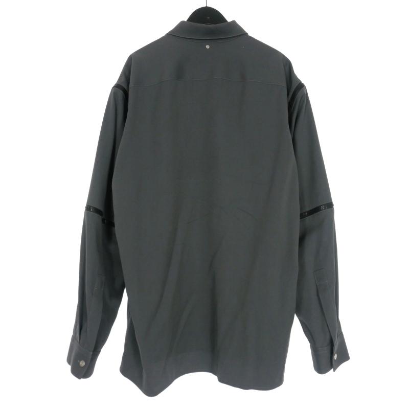オーエーエムシー OAMC 23AW MODULAR SHIRT ジッパーデザインシャツ