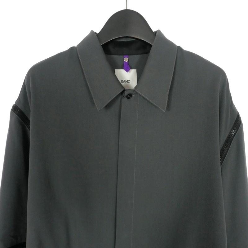 オーエーエムシー OAMC 23AW MODULAR SHIRT ジッパーデザインシャツ