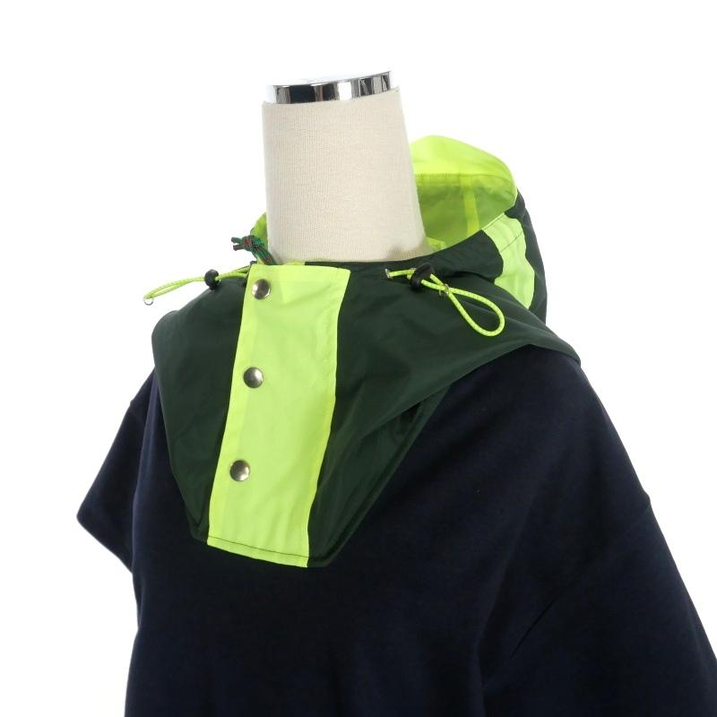 kolor - カラー kolor 20SS 異素材切替 プルオーバーフーディ パーカー 半袖 カラー kolor 20SS 異素材切替 プルオーバーフーディ パーカー