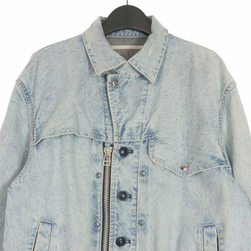 タム TAMME 23AW CRACKS BLEACH DENIM B.D JACKET ブリーチ デニム  