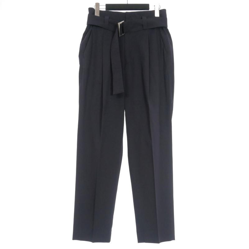 クラネオム CLANE HOMME コットン ワイドスラックス パンツ 1 紺 
