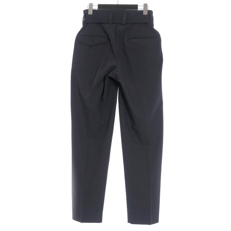 クラネオム CLANE HOMME コットン ワイドスラックス パンツ 1 紺 