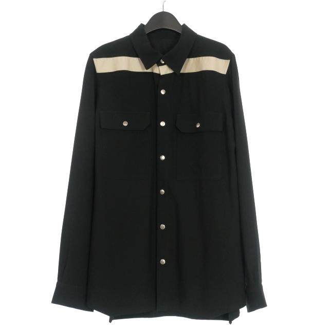リックオウエンス Rick Owens 22AW スナップボタン アウターシャツ 