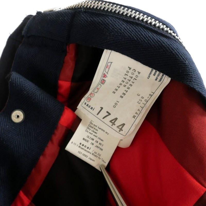 サカイ sacai 18AW バッファローチェックブルゾン ジャケット サカイ sacai 18AW バッファローチェックブルゾン ジャケット