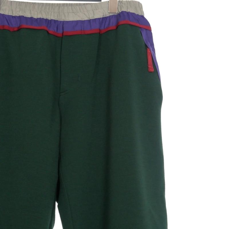 カラー kolor beacon ニット スウェットパンツ 2 グリーン 緑 23WBM 