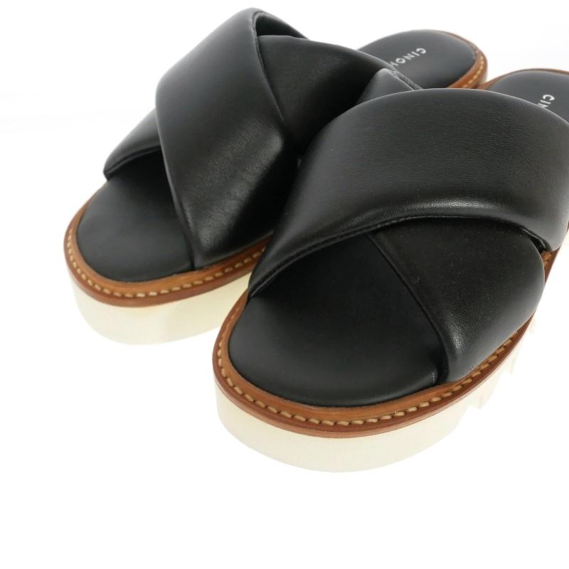 チノ CINOH CROSS SANDAL パテッドクロスサンダル レザー 靴 37 