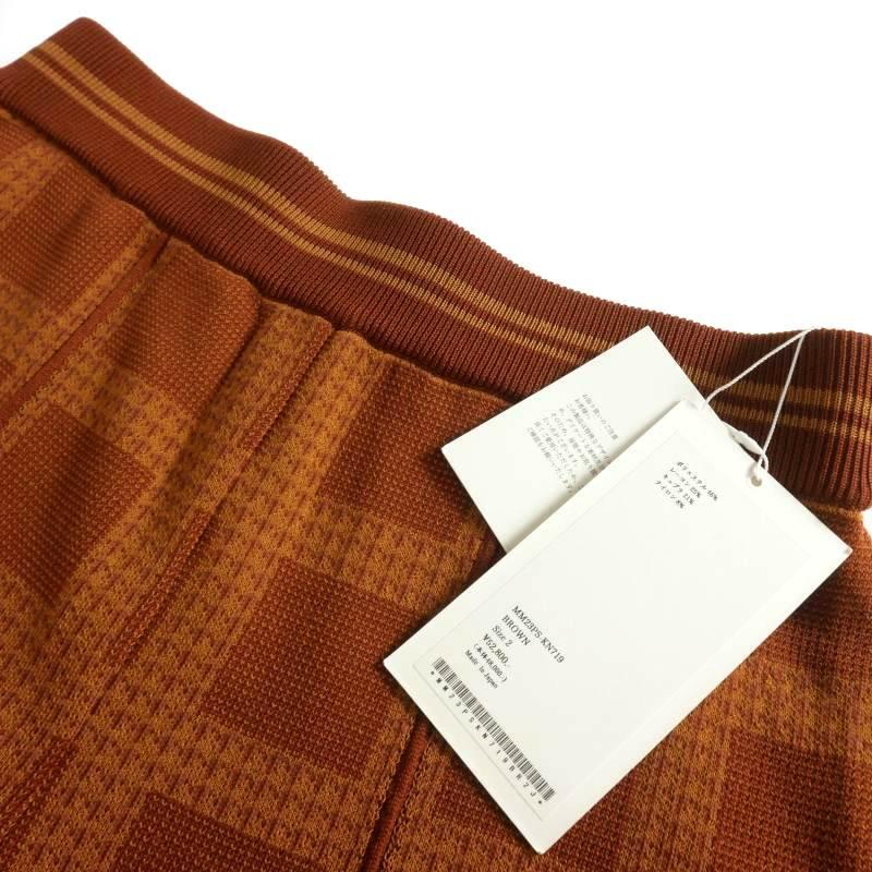 マメクロゴウチ Mame Kurogouchi 23SS Multi Plaid Geometric Knit 