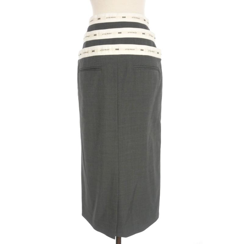 未使用品 インク EENK LETTER PROJECT LAYERED SKIRT レイヤード 