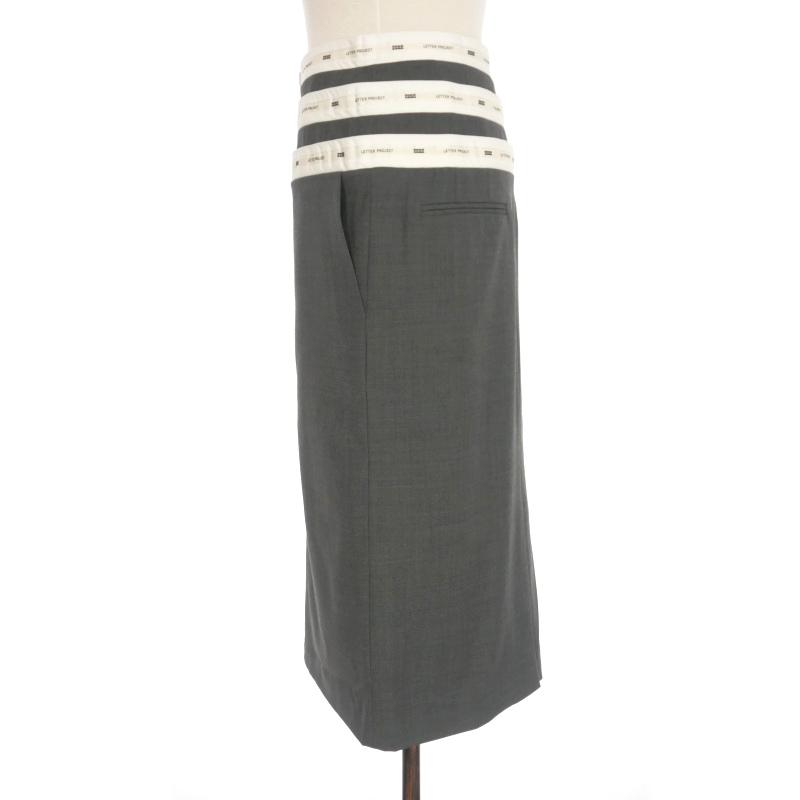 未使用品 インク EENK LETTER PROJECT LAYERED SKIRT レイヤード 