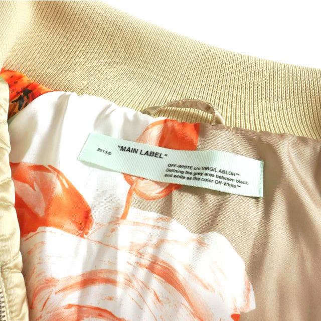 オフホワイト OFF WHITE オーバーサイズ パフィー ダウンジャケット  