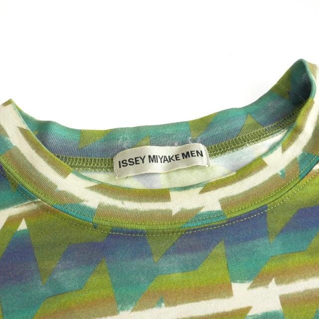 イッセイミヤケメン ISSEY MIYAKE MEN 総柄プリント クルーネックT  