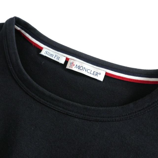 MONCLER モンクレール トリコロールリブ クルーネックTシャツ 