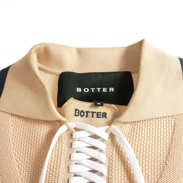 ボッターBOTTER 22SS SNEAKER UPPER POLO SHORT SLEEVE KNIT レース  