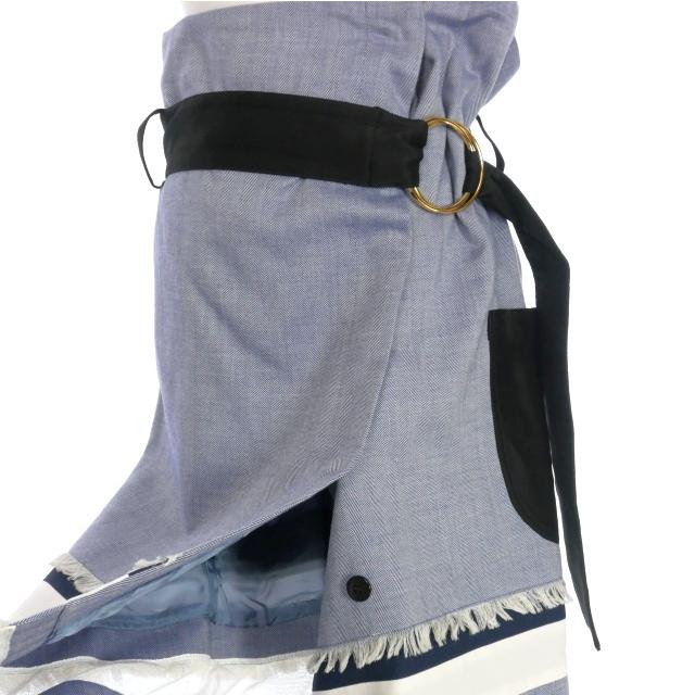 AKANE UTSUNOMIYA ラップスカート ネイビー系 アカネ ウツノミヤ AKANE UTSUNOMIYA ラップスカート 巻き