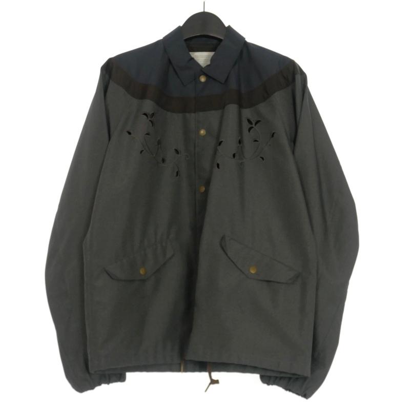 カラー kolor 17SS Pe アクリルコーティング コーチジャケット 