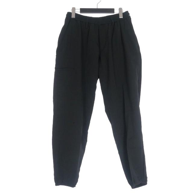★訳あり特価 ウールギャバ折り返しポケットパンツ yohjiyamamoto YohjiYamamoto REGULATION ウールギャバイージーパンツ