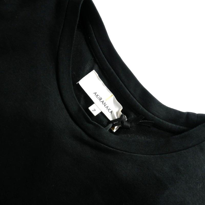 アキラナカ AKIRA NAKA Rut stripe Tee dress BK ラットストライプ  