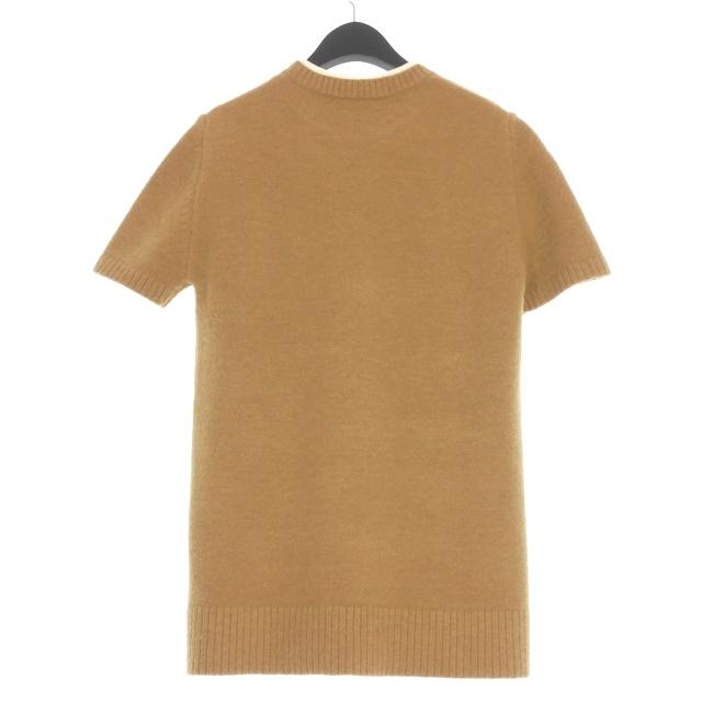 ミラオーウェン Mila Owen 24AW Mモチーフ付ウールブレンドミニニット