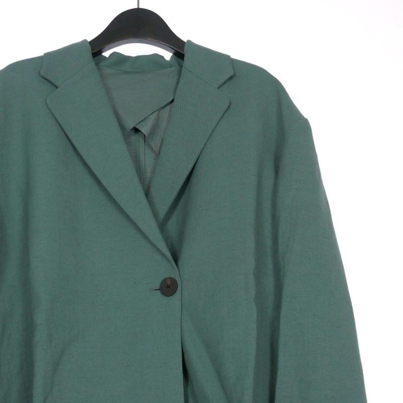 【中古】未使用品 スタジオニコルソン SOACHA スラブリネンジャケット ブレザー 0 ベージュ SNW-1192 国内正規 未使用品 スタジオニコルソン STUDIO NICHOLSON SOACHA スラブリネン