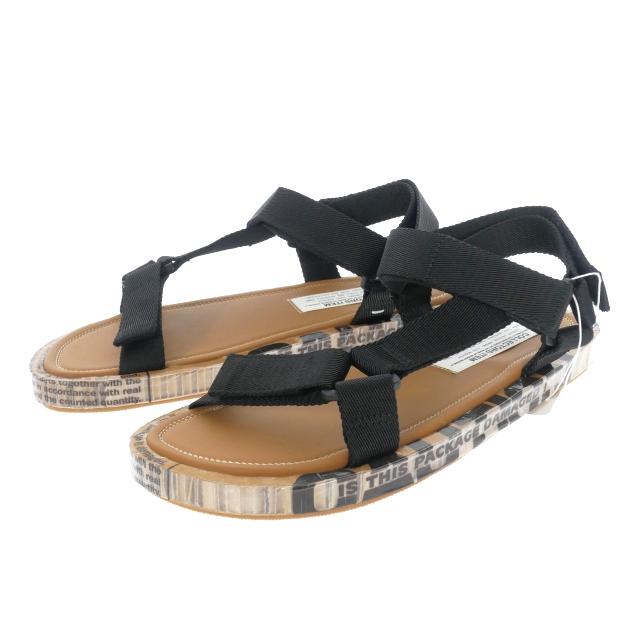 【中古】未使用品 メゾンマルジェラ Maison Margiela 22SS ストラップサンダル 靴 42 ブラック 黒 S57WP0094 国内正規 未使用品 メゾンマルジェラ Maison Margiela 22SS ストラップサンダル