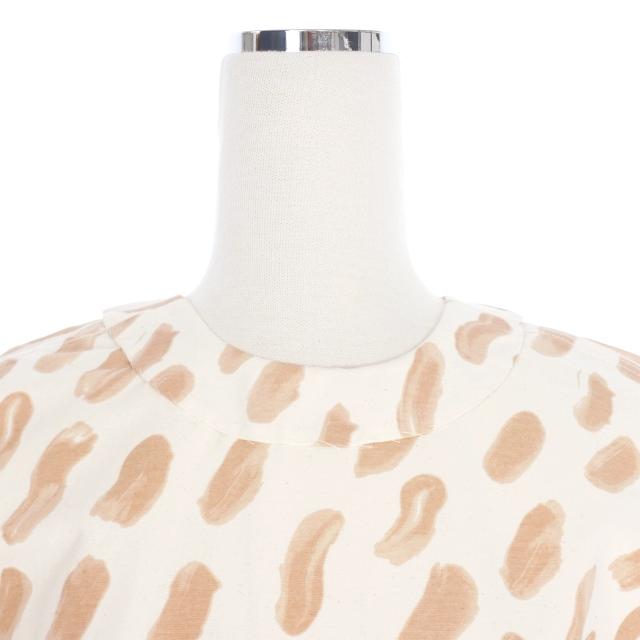 【中古】マルニ MARNI 19SS 総柄ドッキングワンピース ドレス 38 オフホワイト/ピンク ABMA0221Q0 TCX83 国内正規 MARNI（マルニ） MARNI 19SS 総柄ドッキングワンピース ドレス 38 オフ