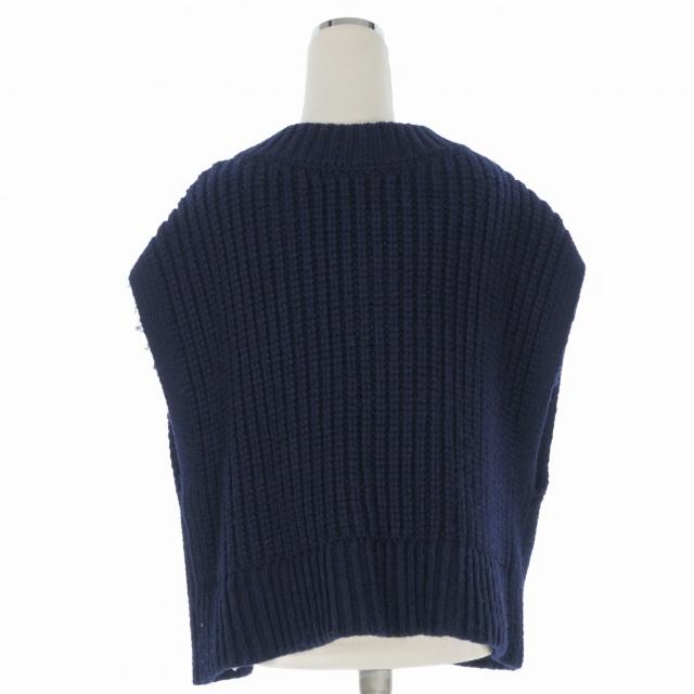 ミラオーウェン Mila Owen 24SS クロップドVネックケーブルニット