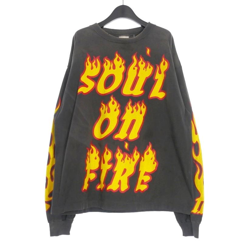 未使用品 セントマイケル SAINTMICHAEL 24AW LS TEE / SOUL ON FIRE 