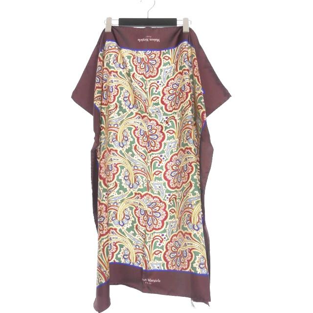 未使用品 メゾンマルジェラ Maison Margiela 22AW ペイズリー柄 シルク