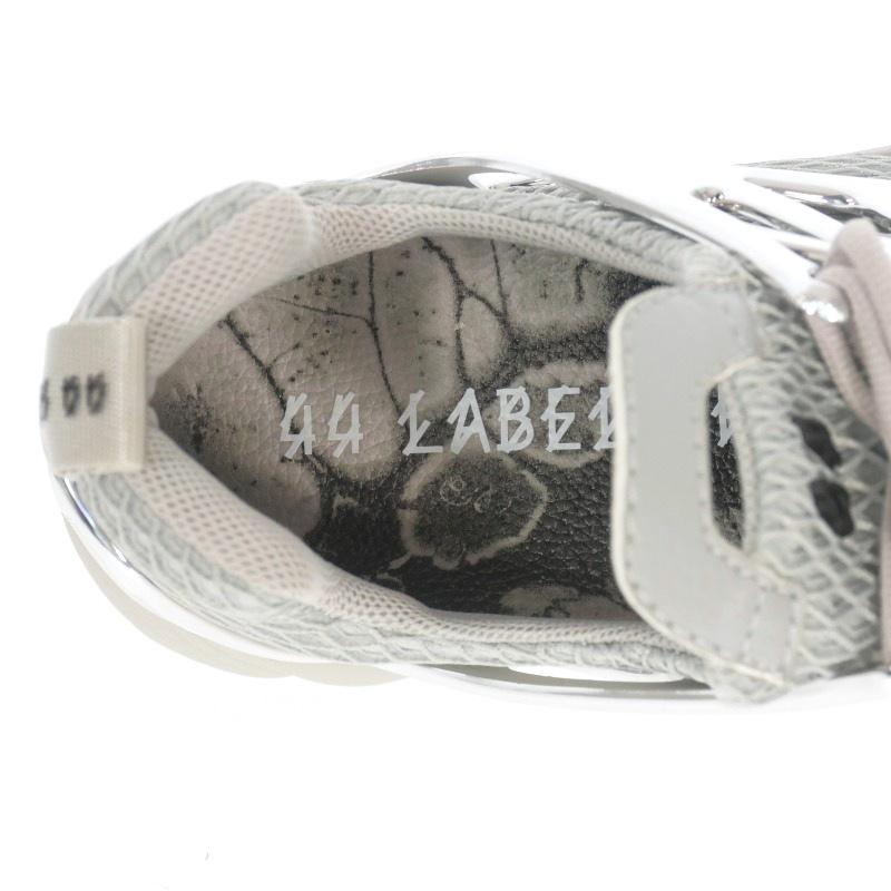 【中古】未使用品 フォーティーフォーレーベルグループ ローカットスニーカー 靴  42 27.4?p グレー/シルバー 国内正規 メンズ 未使用品 フォーティーフォーレーベルグループ ローカットスニーカー