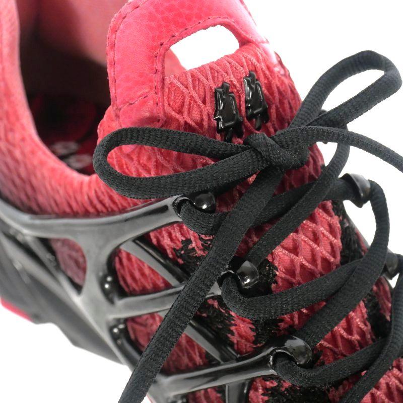 【中古】未使用品 フォーティーフォーレーベルグループ ローカットスニーカー 靴  42 27.4?p 黒 赤 国内正規 メンズ 未使用品 フォーティーフォーレーベルグループ ローカットスニーカー