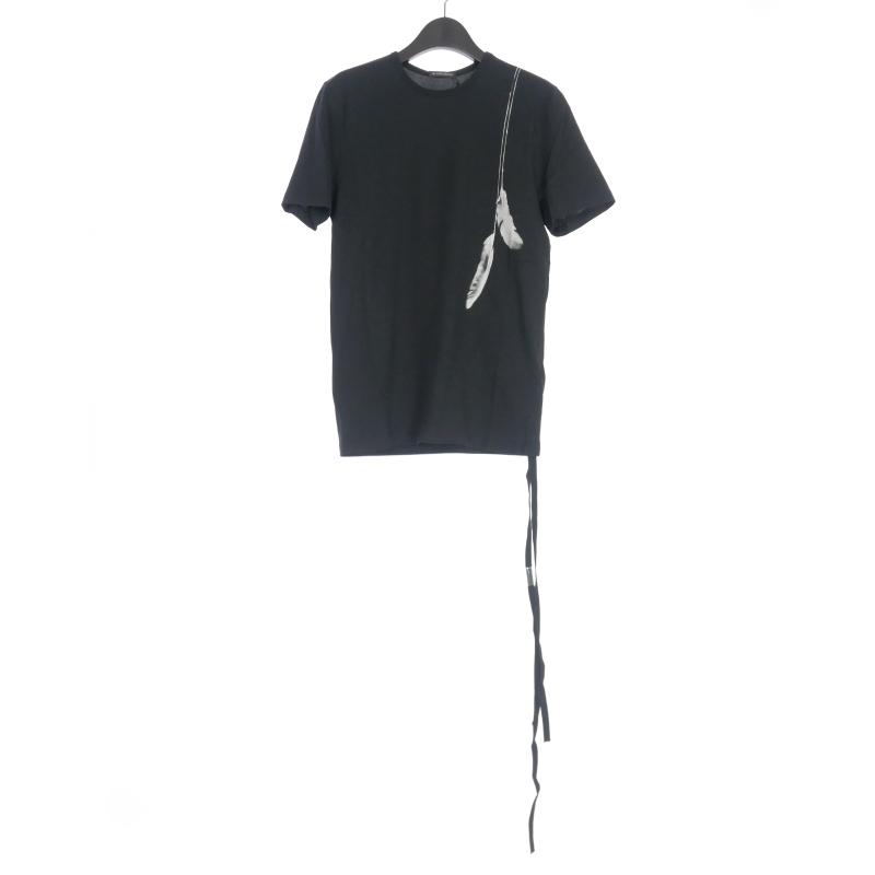 まぐさま　アンドゥルムメステール 　カットソー アンドゥムルメステールAnn Demeulemeester黒デザインTシャツXS