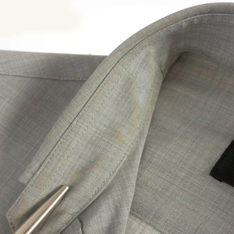 【中古】ケイスケヨシダ KEISUKEYOSHIDA 24AW TRUDGE PASTORS SHIRT オーバーサイズシャツ 長袖 M グレー KY24FW010 ケイスケヨシダ KEISUKEYOSHIDA 24AW TRUDGE PASTORS SHIRT オーバー