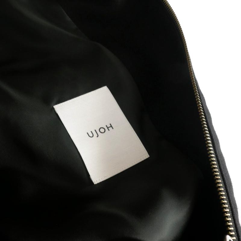 ウジョー Ujoh ジップアップブルゾン ジャケット ウール 2 ブラック 黒