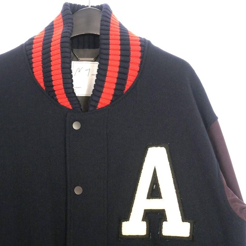 アンセルム ANCELLUM SIDE SLIT VARSITY JACKET スタジャン