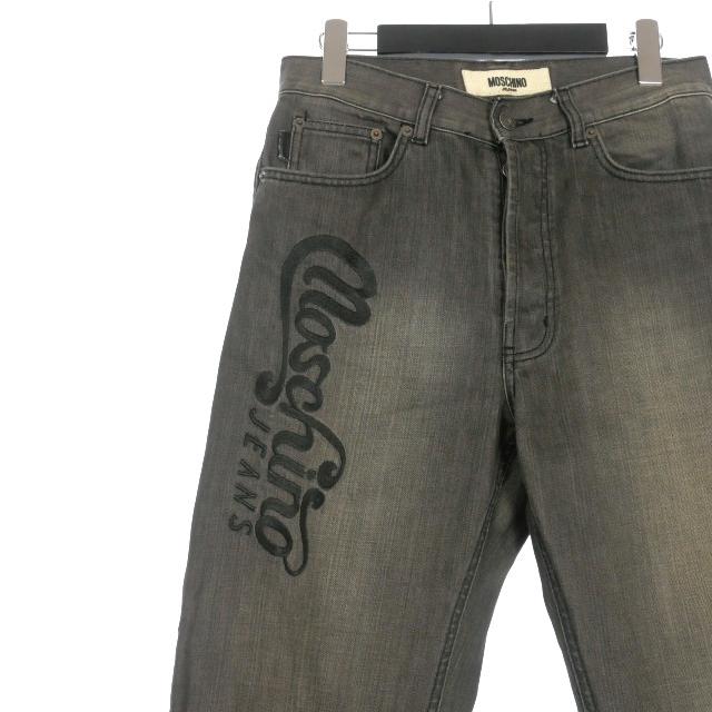 モスキーノジーンズ MOSCHINO JEANS ロゴ刺繍 デニムパンツ ジーンズ