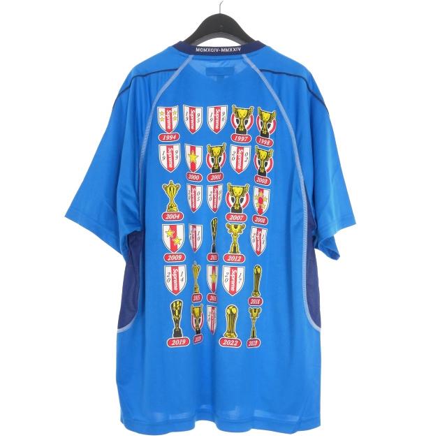 supreme Jacquard Soccer Jersey Tシャツ 青 L