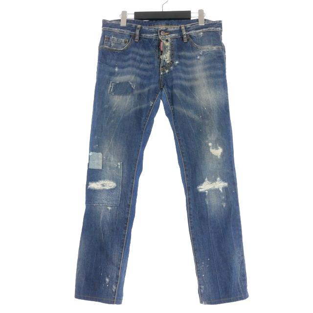 DSQUARED2 ディースクエアード 17SS ダメージ加工 スリム DSQUARED2 ディースクエアード 17SS ダメージ加工 スリム