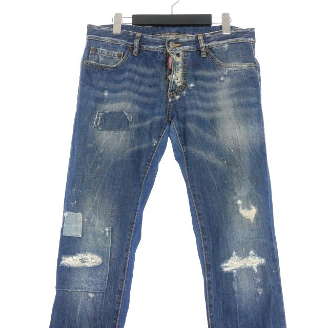 DSQUARED2 ディースクエアード 17SS ダメージ加工 スリム DSQUARED2 ディースクエアード 17SS ダメージ加工 スリム