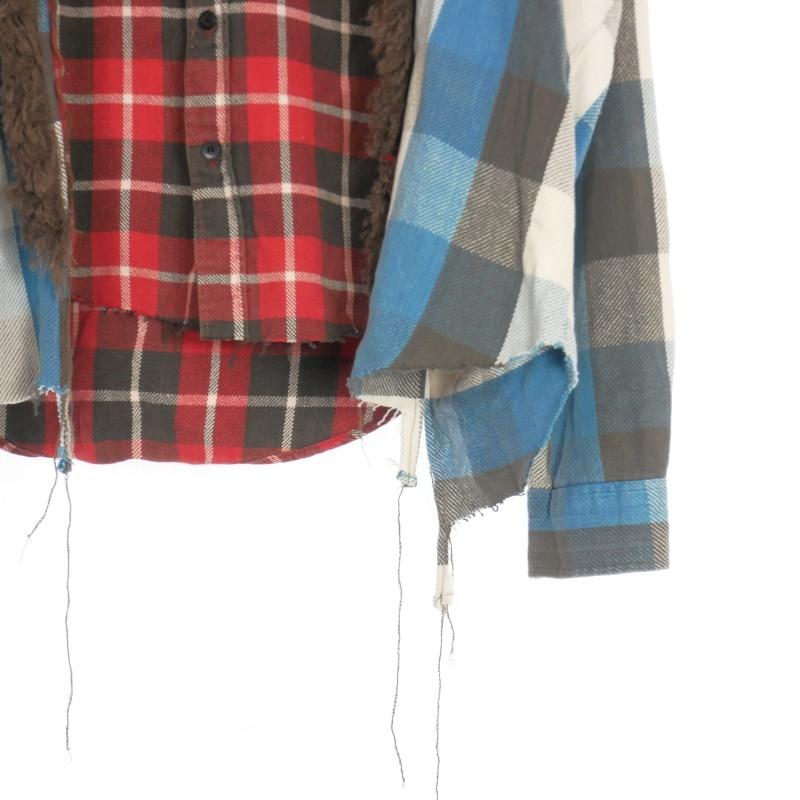 未使用品 レー Leh 21AW Re: Flannel Shirts 再構築 フランネル