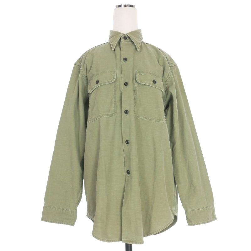 マディソンブルー MADISONBLUE HAMPTON BACK SATIN SHIRT ミリタリー