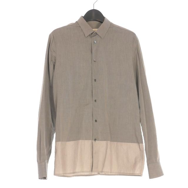 STEPHAN SCHNEIDER グレー 長袖シャツ サイズ【3】 ステファンシュナイダー STEPHAN SCHNEIDER 配色 ロングスリーブシャツ