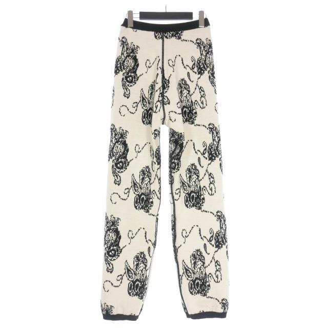 フミエタナカ FUMIE TANAKA 20AW リバーシブル ニットパンツ ブラック